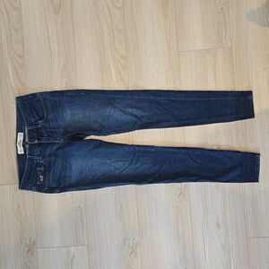 Hollister low rise dark blue wash denim jeggings sz 26